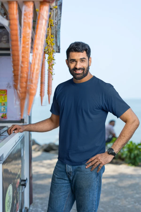 PLAIN NAVY BLUE TSHIRT - Image 4